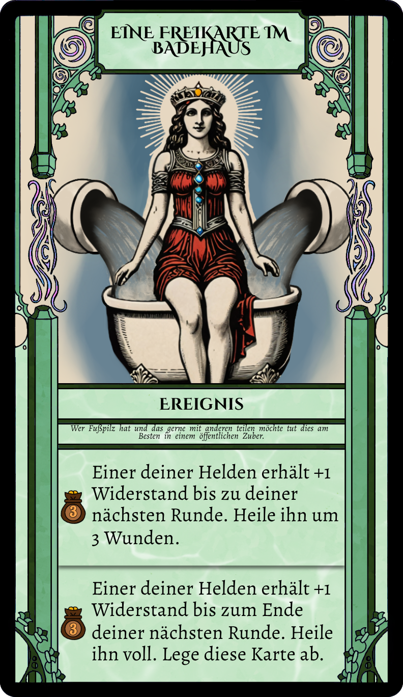 Eine Freikarte im Badehaus